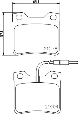 HELLA PAGID 8DB 355 008-171 - Set placute frana,frana disc www.parts5.com