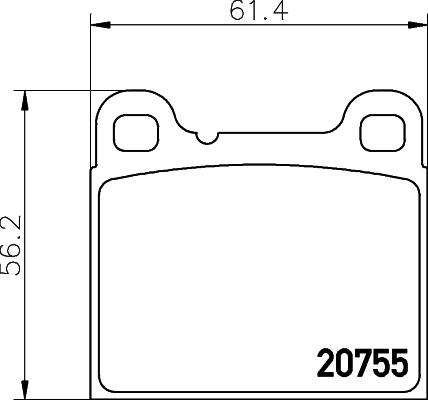 HELLA PAGID 8DB 355 008-801 - Set placute frana,frana disc www.parts5.com