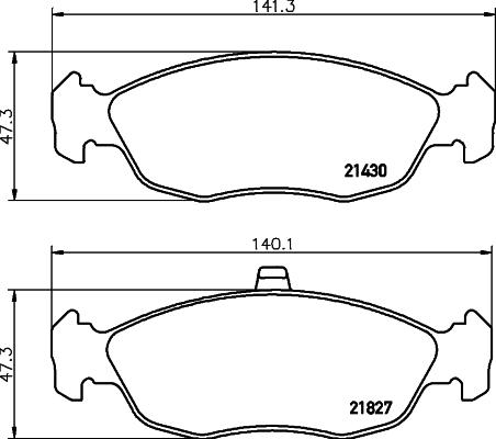 HELLA PAGID 8DB 355 008-291 - Brake Pad Set, disc brake www.parts5.com