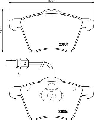 HELLA PAGID 8DB 355 008-771 - Set placute frana,frana disc www.parts5.com