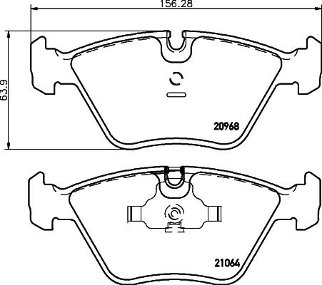 HELLA PAGID 8DB 355 007-411 - Set placute frana,frana disc www.parts5.com