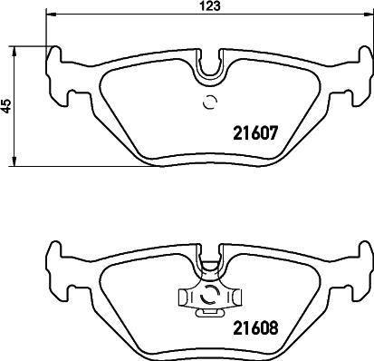 HELLA PAGID 8DB 355 007-511 - Komplet kočnih obloga, disk kočnica www.parts5.com