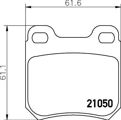 HELLA PAGID 8DB 355 007-381 - Komplet kočnih obloga, disk kočnica www.parts5.com