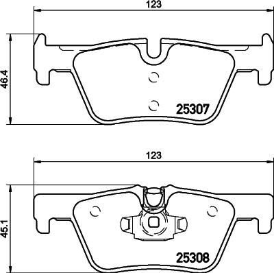 HELLA PAGID 8DB 355 019-971 - Brake Pad Set, disc brake parts5.com