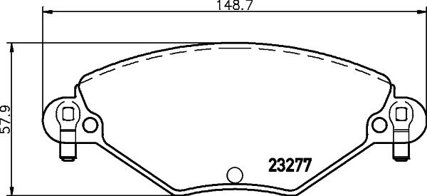 HELLA PAGID 8DB 355 019-411 - Set placute frana,frana disc www.parts5.com