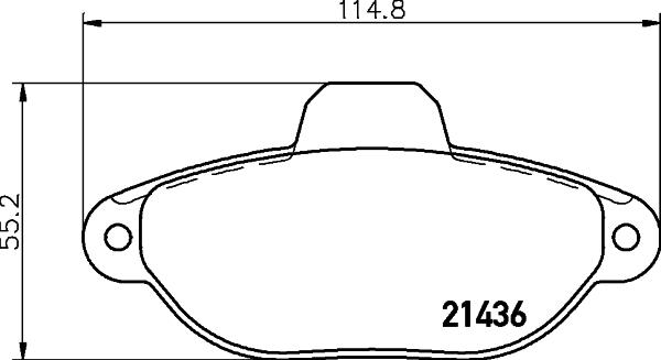 HELLA PAGID 8DB 355 019-161 - Set placute frana,frana disc www.parts5.com