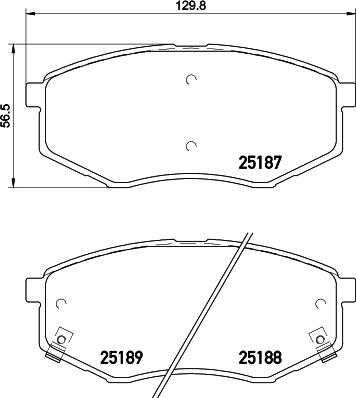 HELLA PAGID 8DB 355 019-791 - Set placute frana,frana disc www.parts5.com