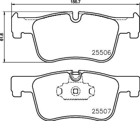 HELLA PAGID 8DB 355 019-771 - Brake Pad Set, disc brake www.parts5.com