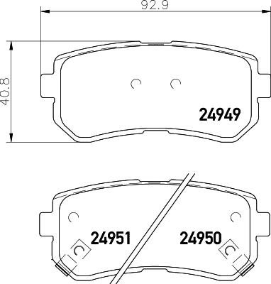 HELLA PAGID 8DB 355 014-911 - Brake Pad Set, disc brake www.parts5.com