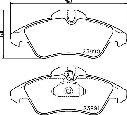 HELLA PAGID 8DB 355 014-481 - Komplet zavornih oblog, ploscne (kolutne) zavore www.parts5.com