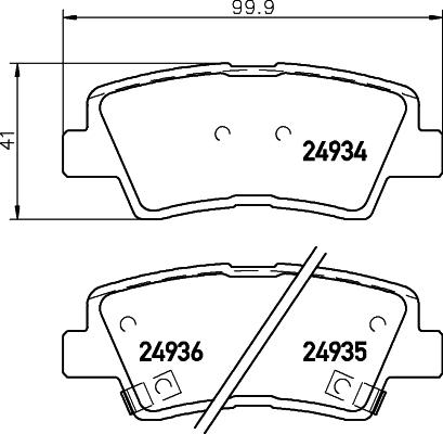 HELLA PAGID 8DB 355 014-571 - Set placute frana,frana disc www.parts5.com