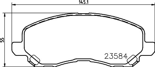 HELLA PAGID 8DB 355 014-131 - Set placute frana,frana disc www.parts5.com