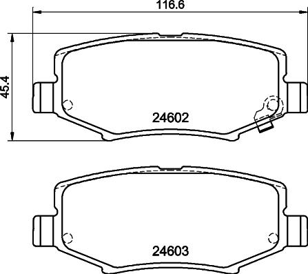 HELLA PAGID 8DB 355 014-381 - Fren balata seti, diskli fren www.parts5.com