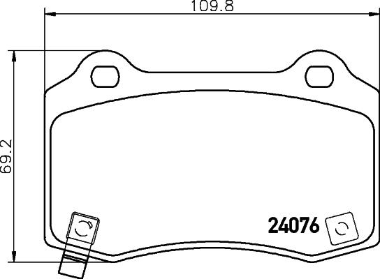 HELLA PAGID 8DB 355 014-211 - Set placute frana,frana disc parts5.com