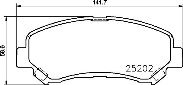 HELLA PAGID 8DB 355 015-911 - Set placute frana,frana disc www.parts5.com