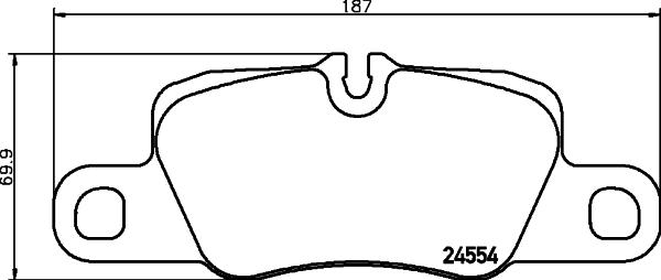 HELLA PAGID 8DB 355 015-651 - Brake Pad Set, disc brake www.parts5.com