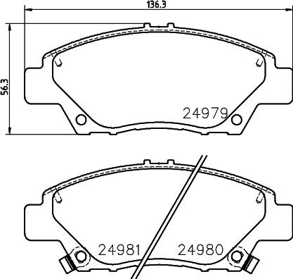 HELLA PAGID 8DB 355 015-001 - Brake Pad Set, disc brake www.parts5.com