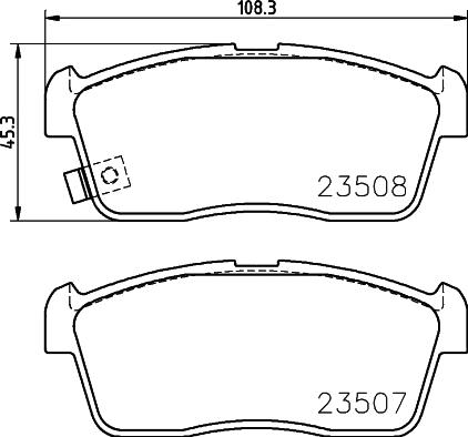 HELLA PAGID 8DB 355 015-071 - Set placute frana,frana disc www.parts5.com