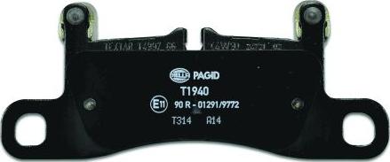 HELLA PAGID 8DB 355 015-121 - Brake Pad Set, disc brake www.parts5.com