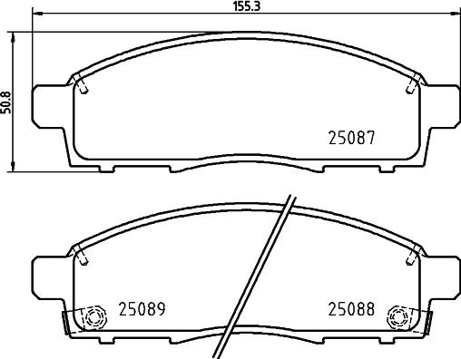 HELLA PAGID 8DB 355 015-321 - Тормозные колодки, дисковые, комплект www.parts5.com