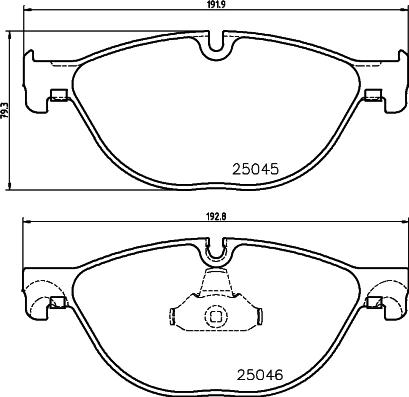 HELLA PAGID 8DB 355 015-251 - Set placute frana,frana disc www.parts5.com