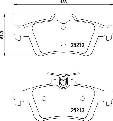 HELLA PAGID 8DB 355 015-761 - Zestaw klocków hamulcowych, hamulce tarczowe www.parts5.com