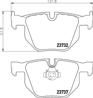 HELLA PAGID 8DB 355 010-471 - Set placute frana,frana disc www.parts5.com