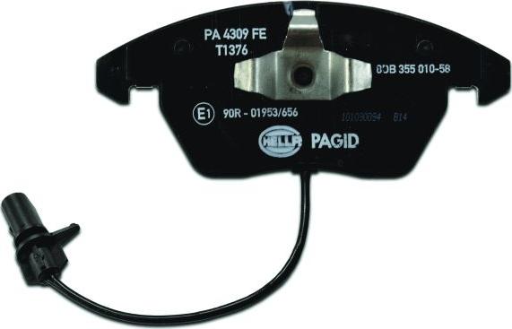 HELLA PAGID 8DB 355 010-581 - Brake Pad Set, disc brake www.parts5.com