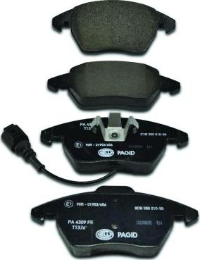 HELLA PAGID 8DB 355 010-581 - Brake Pad Set, disc brake www.parts5.com