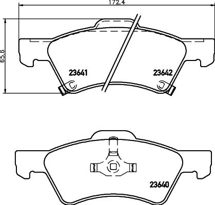 HELLA PAGID 8DB 355 010-061 - Set placute frana,frana disc www.parts5.com