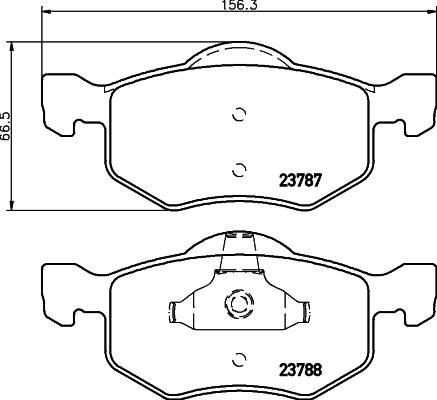 HELLA PAGID 8DB 355 010-141 - Set placute frana,frana disc www.parts5.com