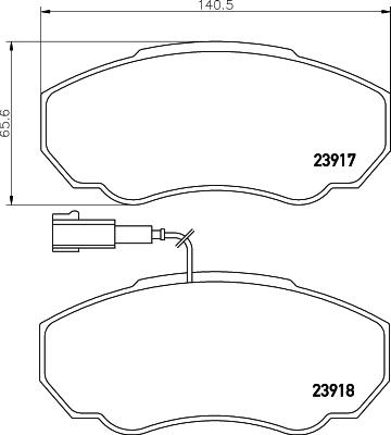 HELLA PAGID 8DB 355 010-391 - Тормозные колодки, дисковые, комплект www.parts5.com