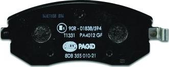 HELLA PAGID 8DB 355 010-211 - Brake Pad Set, disc brake www.parts5.com