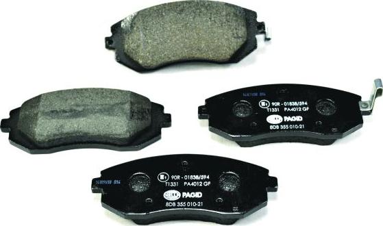 HELLA PAGID 8DB 355 010-211 - Brake Pad Set, disc brake www.parts5.com