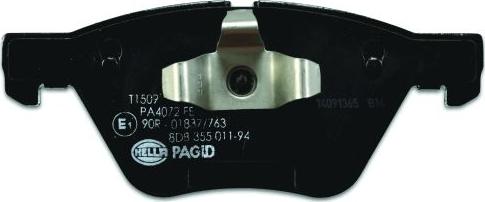 HELLA PAGID 8DB 355 011-941 - Brake Pad Set, disc brake parts5.com