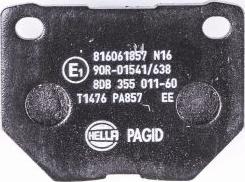 HELLA PAGID 8DB 355 011-601 - Set placute frana,frana disc parts5.com