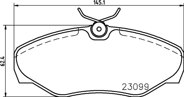 HELLA PAGID 8DB 355 011-091 - Тормозные колодки, дисковые, комплект www.parts5.com