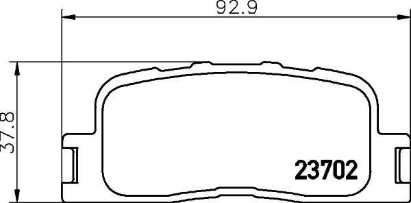 HELLA PAGID 8DB 355 011-001 - Set placute frana,frana disc www.parts5.com