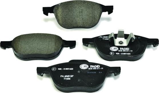 HELLA PAGID 8DB 355 011-191 - Brake Pad Set, disc brake www.parts5.com