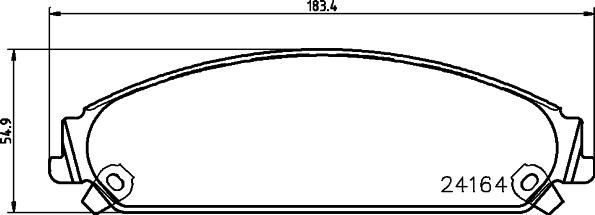 HELLA PAGID 8DB 355 011-891 - Brake Pad Set, disc brake www.parts5.com