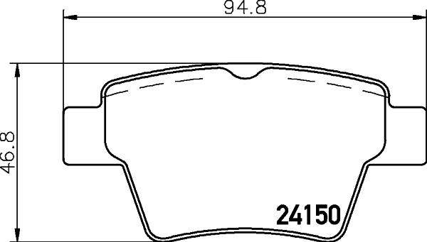 HELLA PAGID 8DB 355 011-821 - Set placute frana,frana disc www.parts5.com