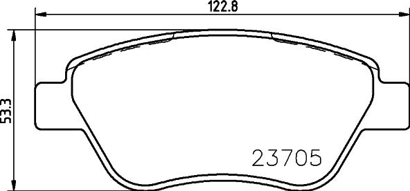 HELLA PAGID 8DB 355 011-871 - Тормозные колодки, дисковые, комплект www.parts5.com