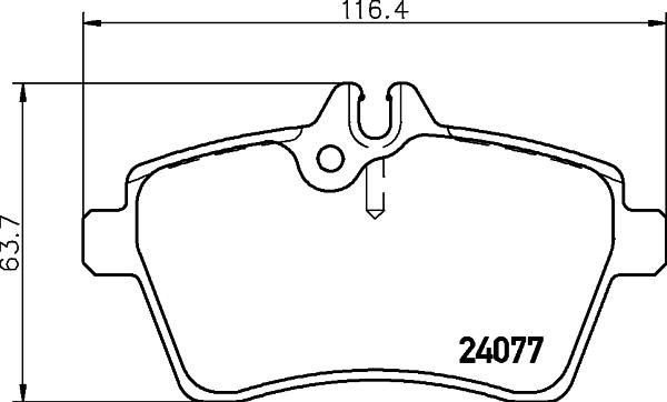 HELLA PAGID 8DB 355 011-381 - Komplet kočnih obloga, disk kočnica www.parts5.com