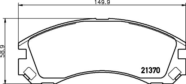 HELLA PAGID 8DB 355 011-751 - Set placute frana,frana disc www.parts5.com