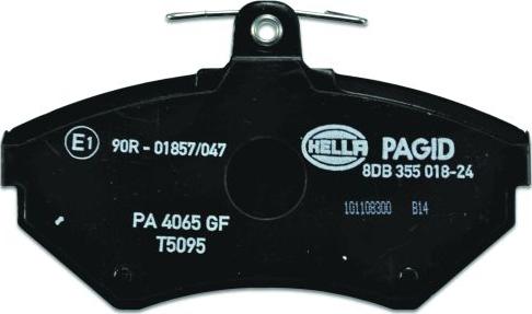 HELLA PAGID 8DB 355 018-241 - Brake Pad Set, disc brake www.parts5.com