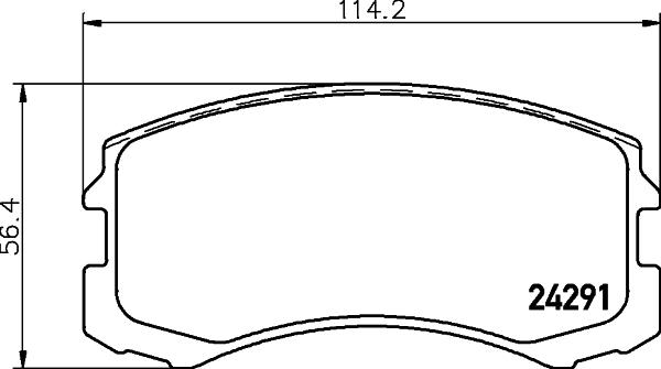 HELLA PAGID 8DB 355 013-071 - Set placute frana,frana disc www.parts5.com