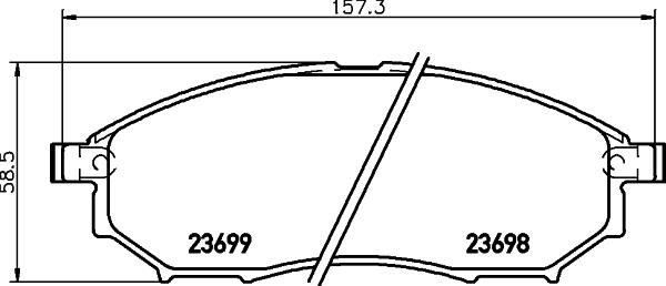 HELLA PAGID 8DB 355 013-141 - Brake Pad Set, disc brake parts5.com