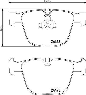 HELLA PAGID 8DB 355 013-171 - Set placute frana,frana disc www.parts5.com