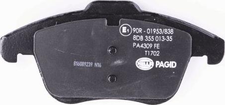 HELLA PAGID 8DB 355 013-351 - Piduriklotsi komplekt,ketaspidur www.parts5.com