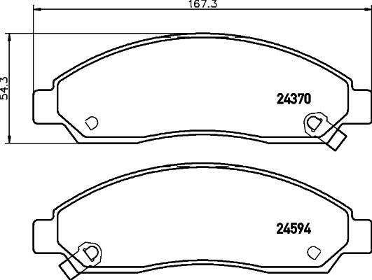 HELLA PAGID 8DB 355 013-291 - Brake Pad Set, disc brake www.parts5.com